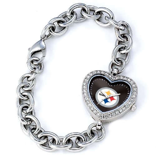 NFL Women's FH-PIT Heart Collection Pittsburgh Steelers Watch