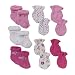 Gerber Mitten and Sock 7 Piece Girl Set- Pink