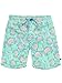 Men's Crab Print Swimming Trunks - Short Fitted Neon Swim Trunks