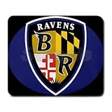 Baltimore Ravens Rectangular Mouse Pad - 9.25 x 7.75 Mouse Mat - Deluxe Mousepad