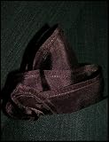 Classic Deep Brown Silk Handkerchief, 100% Silk - by Royal Silk