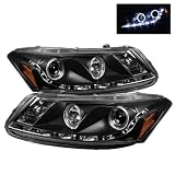 Spyder Auto Honda Accord Black DRL LED Crystal Headlight