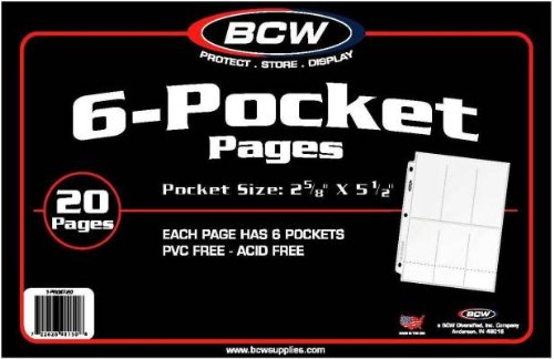 20 (Twenty Pages) - Pro 6-Pocket Coupon Page 