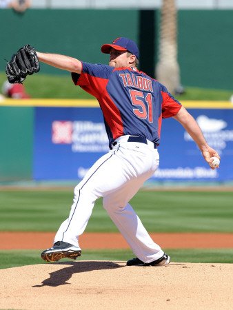 Seattle Mariners v Cleveland Indians, GOODYEAR, AZ - MARCH 11: Mitch Talbot Photographic Poster Print by Norm Hall, 24x32