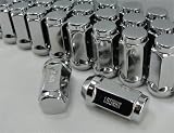 Extra Tall Chrome Plated, Bulge Acorn Lug Nuts, 20 lugs, 13/16