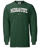 Michigan State Spartans College Long Sleeve Tee Shirt By Nike Team Sports