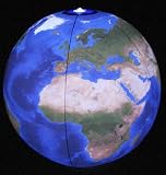 12" Led Lighted Satellite Imagery Inflatable Earth Ball