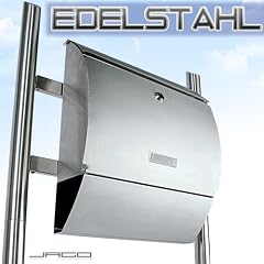 BRK02 EDELSTAHL STANDBRIEFKASTEN POSTKASTEN BRIEFKASTEN MAILBOX ZEITUNGSFACH NEU