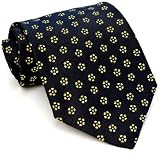 Paul Smith Black Flowered Silk Necktie PS-TIES-19