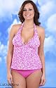 Liz Claiborne Winter Fields Halter Tankini Swimsuit - Plus Size Swimsuit Plus Size Swimsuit