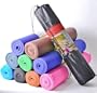 Yoga Mat + CARRY BAG - Exercise, Gym, Pilates, Padded 6mm Thick 9 Colours To Choose From By Macallen TM