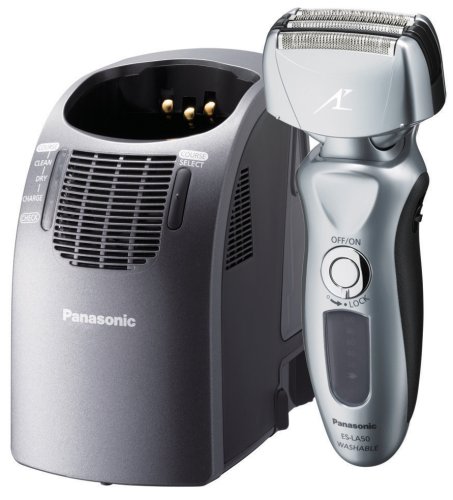 Panasonic シェーバー (4枚刃)ラムダッシュ4 (全自動洗浄充電器付) シルバー ES-LA50-S