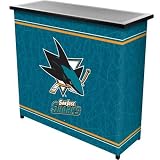 NHL San Jose Sharks 2 Shelf Portable Bar w/ Case