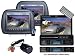 Pyle Mega DVD/LCD/Camera Package for Car/Truck/SUV --- PLTS79BT 7-Inch Single DIN In-Dash Motorized Touch Screen TFT/LCD Monitor with DVD/CD/MP3/MP4/USB/SD/AM-FM/RDS/Bluetooth and Screen Dial Pad + PL71PHB Headrest Pair with Built-in 7
