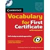 Cambridge Vocabulary for First Certificate with answers z plyta CD