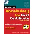 Cambridge Vocabulary for First Certificate with Answers and Audio CD