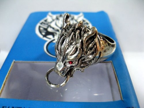 Click here to buy FF7 Advent Children: Cloudy Wolf Ring + Pin by Final Fantasy.