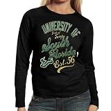 South Florida Bulls Ladies Splashy Long Sleeve T-Shirt - Black
