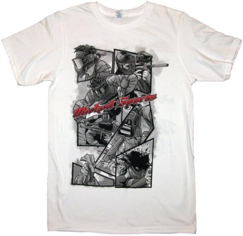 Wicked Sports Paintball T-shirt - Comic White - Medium