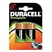 Duracell Rechargeable HR14 2200 mAh C Batteries - 2-Pack