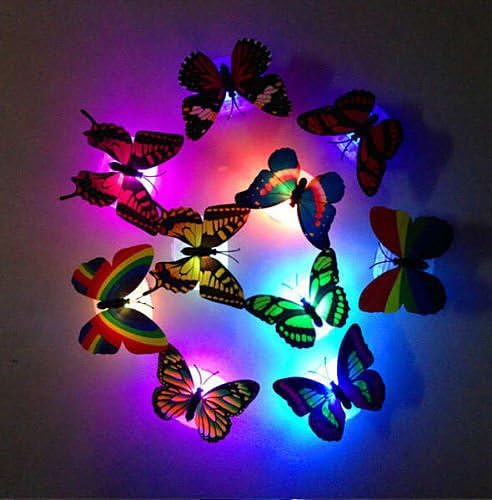 New lovely New 1 pcs Color Changing Beautiful Cute Butterfly LED Night Light Lamp 1xPcs "RandomColor"Set 018
