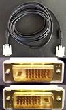 STSI Pro-Series 15 Ft DVI-D to DVI-D Digital Dual Link Video Cable with Ferrites, Gold-Plated