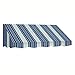 Awntech 3-Feet San Francisco Window/Entry Awning, 18 by 36-Inch, Navy/Gray/White