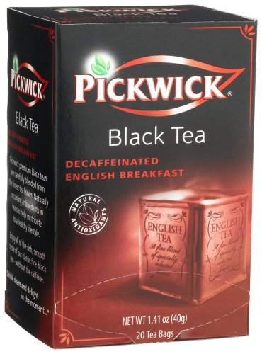 Pickwick Tea Black Tea, Decaffeinated English Breakfast Tea, 20-Count Tea Bags (Pack of 6) by Pickwick Tea