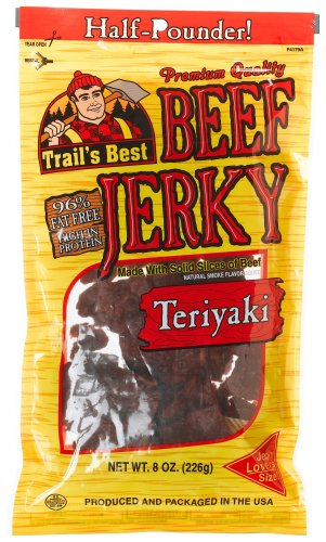 Trail's Best Teriyaki Beef Jerky, 8-Ounce Packages (Pack of 3) by Beef Jerky