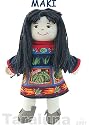 Maki Earth Girl - 14" Heirloom Quality Doll - Safe, Non-toxic