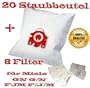 20 pour Miele sacs � poussi�re type FJM F / J / M GN G / N + 8 filtres - Contenu par carton: 4 x 5 sacs � poussi�re + 4 x 1 Super Air Clean Filter + 4 x 1 filtre moteur - (anth�res GN FJM HyClean couleur: bleu) convient pour: S 4xx S S 6xx 8xx S S 2xxx 5xxx, 6xxx sac � poussi�re S convient �galement �: CONTR�LE ALLERGIE ALLERVAC CAPTEUR automatique TT 5000, les soins au b�b�, CAT BIG DOG &, BLUE MOON, BRILLIANT 6600, CAT & DOG, TURBO - 20 Sacs Aspirateur por Miele Hyclean Fjm 20 Sacs Aspirateur 8 filtres S�rie 250/300/500 /S4/S700 - 20 SACS ASPIRATEUR COMPATIBLE MIELE F-J-M / G-N