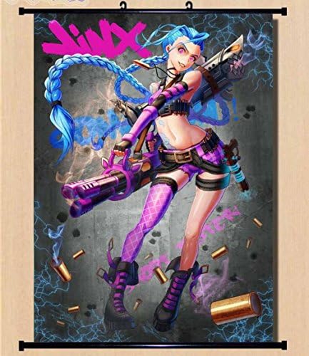 MOUSE POSTER STAR League of Legends LOL Loose Cannon Jinx Home Decor Japanese Poster Wall Scroll