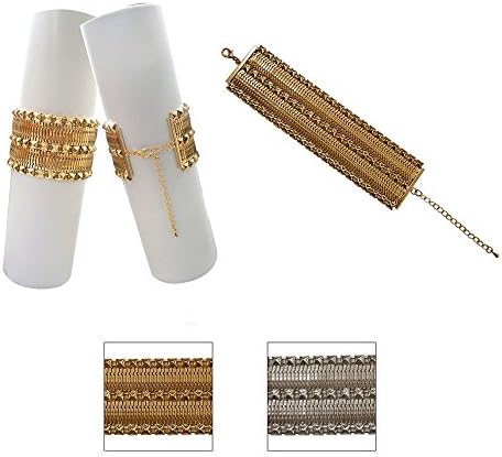 Women's Vintage Wedding Jewelry Classic Metal Chian Bracelet Gold