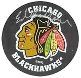 Ed Belfour Chicago Blackhawks Hockey Puck Autographed / Signed