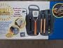 BBQ Brite Barbeque Tool Set with Unique Spot Light & Built-in Digital Cooking Timer