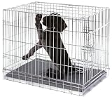 Maxi-Pet 84237 Drahtkaefig, klappbar, verzinkt 76x54x64cm, 2 Tueren, mit Kissen