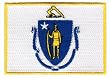Massachusetts State Flag Embroidered Patch Iron-On MA Emblem
