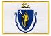 Massachusetts State Flag Embroidered Patch Iron-On MA Emblem