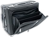 Masters Pilot Case Nylon Wheeled Laptop Filing and Organiser Sections W485xD200xH325mm Black Ref 2383
