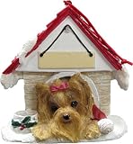 Yorkshire Terrier Yorkie Dog House Ornament