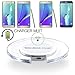 Wireless Charger,VIMVIP® Ultra-Slim Qi Wireless Charging Pad for Samsung Galaxy S7/ S7 Edge / S6 Edge Plus / Note 5 and Other Qi-Enabled Devices-With Fast Cable (White)