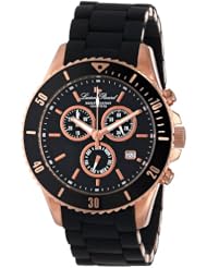 Lucien Piccard Womens LP-93609-RG-11 Mocassino Analog Display Swiss Quartz Black Watch