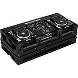 Marathon Flight Road Blk Series Case MA-Dnsx1200Blk Black Series - Coffin Holds 2X Small Format CD Players + 10-Inch Mixer