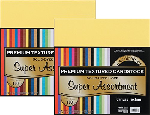 Darice Core dinations Value Pack Cardstock, 12 by 12-Inch, 100-Pack (2 pack)