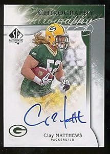 2009 SP Authentic Chirography #CHCM Clay Matthews Autograph - Upper Deck Certified - NFL Autographed Rookie Cards