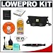 Lowepro Terraclime 100 Photo/Video Camera Bag/Case (Black) + Accessory Kit for Canon Rebel XSi, XS, XTi, 40D, Nikon D40, D60, D80, D200, D300, D700, Olympus Evolt E-410, E-420, E-510, E-520, and Sony Alpha A200, A300, A350, A700 Digital SLR Cameras Image
