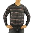 Mens Billabong Gray V-Neck Pullover Fleece Sweatshirt