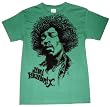 Jimi Hendrix Green Paddy's Retro Mens T-shirt