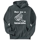Hoodie Mens Dark Silver  BUY ME A I AM Netherlands Antillean  Countries