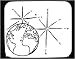Decorated Mouse Pad with Earth, world, 